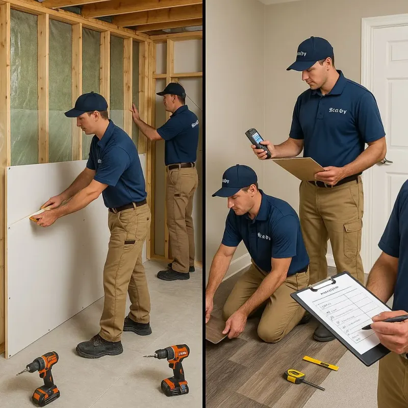 Repairs and Reconstruction process in South Padre Island, TX